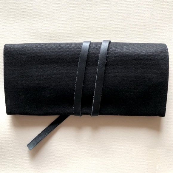 DY Discrete Jewelry Travel Organizer Envelope/Pouch/Wallet/Roll w/ Leather Strap - Picture 6 of 9